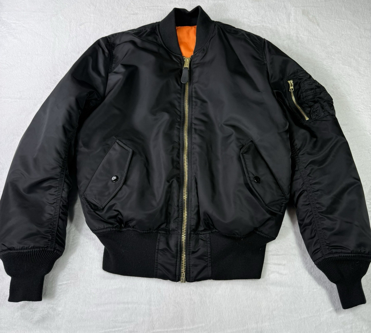 Vintage Alpha Industries MA-1 Flight Bomber Jacket Mens Small