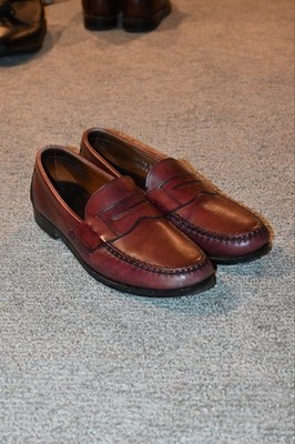 Allen Edmonds Brown Leather Penny Loafer Dress Shoes Men s US 10 Almond Toe