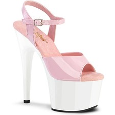 Sandalia Pleaser Adore-709 7 pulgadas plataforma correa al tobillo tacón 2 3 4 pulgadas