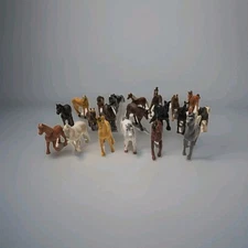 Safari Ltd Horses Trees Cowboy Toy Figurines Lot Of 30 Quarter Horse 