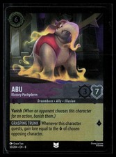Abu - Illusory Pachyderm 50/204 Uncommon Foil Reign of Jafar Lorcana NM