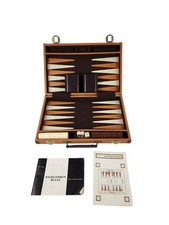 Vintage Aries Beverly Hills Backgammon Incomplete Set Missing One White Chip