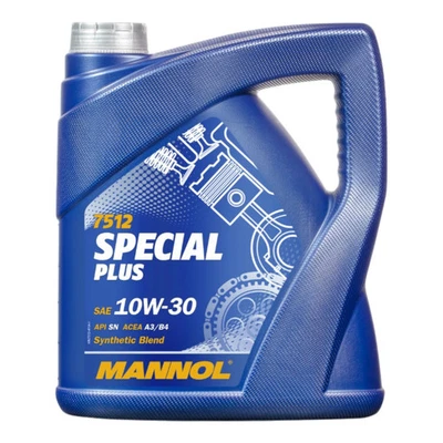 MANNOL 7512 10W-30 Huile Moteur 4L 4 Temps Synthétique API SG/CD - Photo 1/4