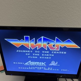 NES - Wurm Journey to the Center of the Earth. Game and Sleeve Clean tested