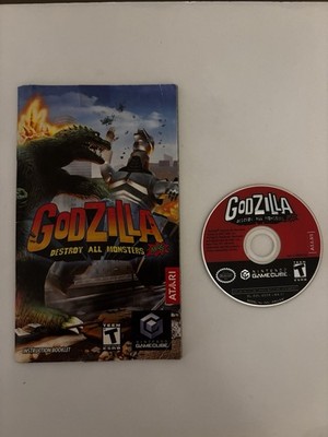 Godzilla Destroy All Monsters Melee Nintendo Gamecube - Disc & Manual Only