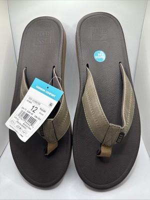 Reef Journeyer Brown Men's 12 FlipFlop Waterproof Non-Slip Thong Sandal
