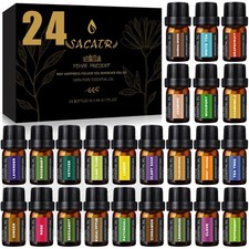 24 Bottles Essential Oil Set - Natural Oils 0.17 Fl Oz Pack of 24