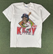 Vintage Twins Baseball Caricature short sleeve white color shirt KV28752