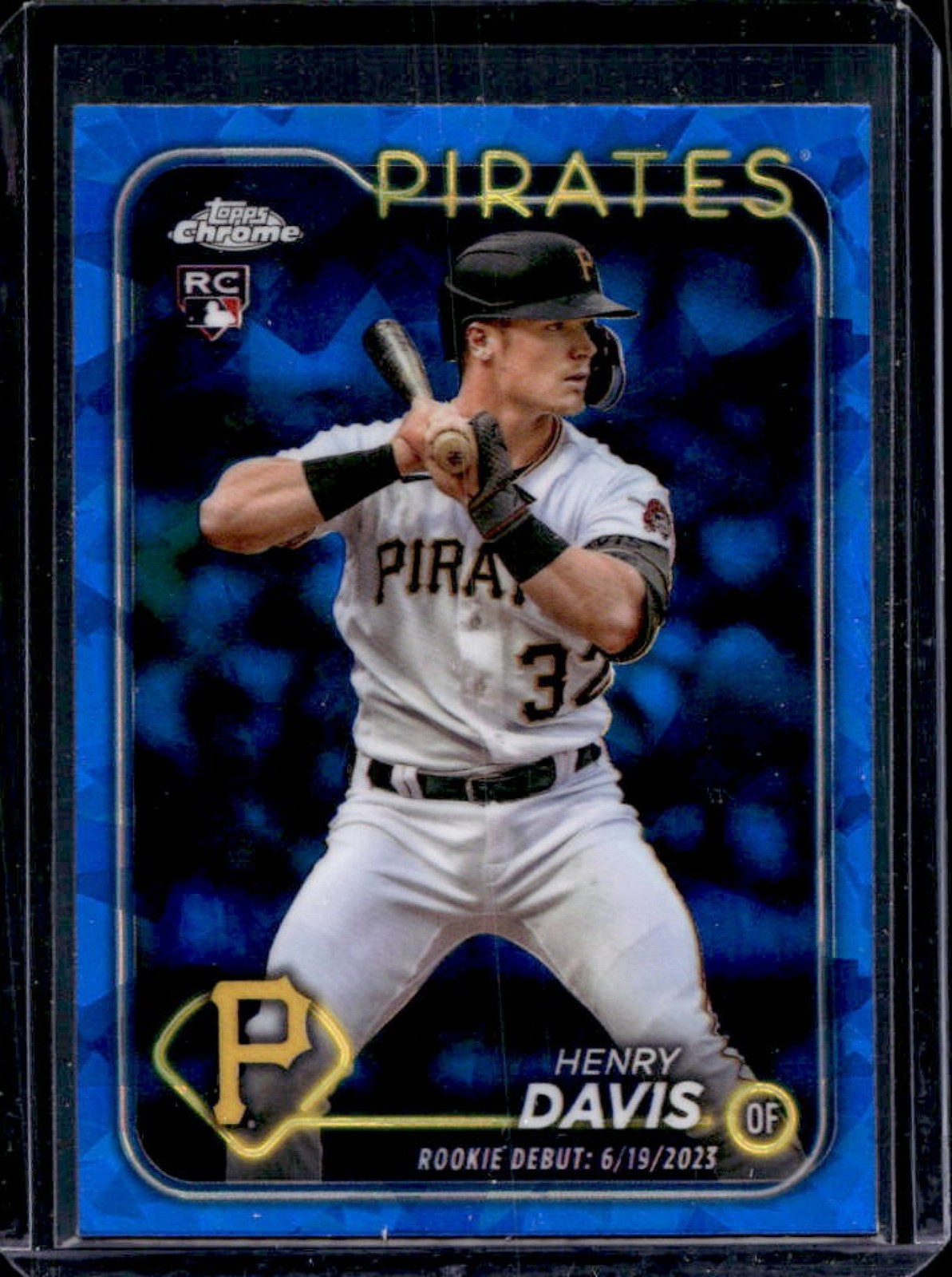 2024 Topps Chrome Update Sapphire Henry Davis RC Rookie #USCS162 Pirates