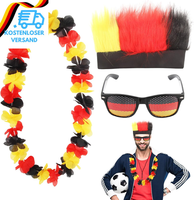 3 StüCk Deutschland Fanartikel Deutschland PerüCke Sonnenbrille Schwarz Rot Gold