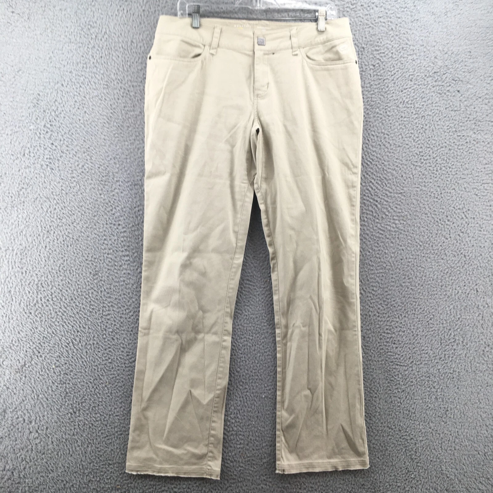 Mountain Hard Wear Tapered Pants Womens 10 (Actual 34X32) Beige Low Rise Zip Fly