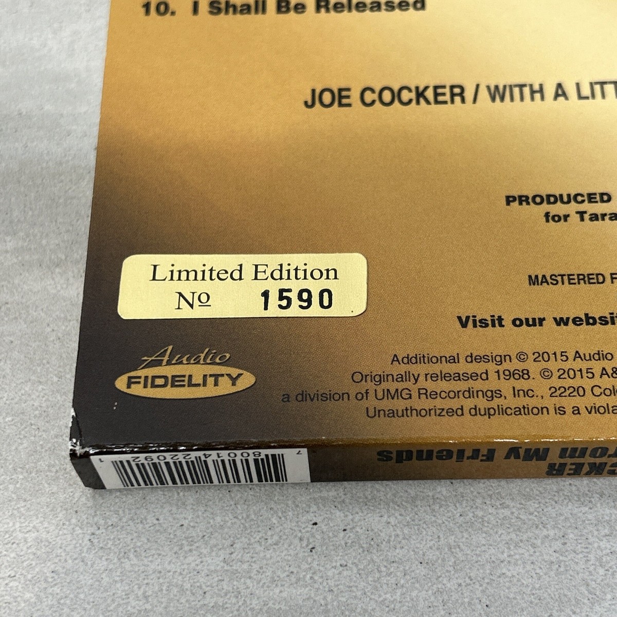 洋楽 Joe Cocker 1st Audio Fidelity SACD Joe Cocker – Joe Cocker! Super Audio CD Fidelity SACD (Hybrid