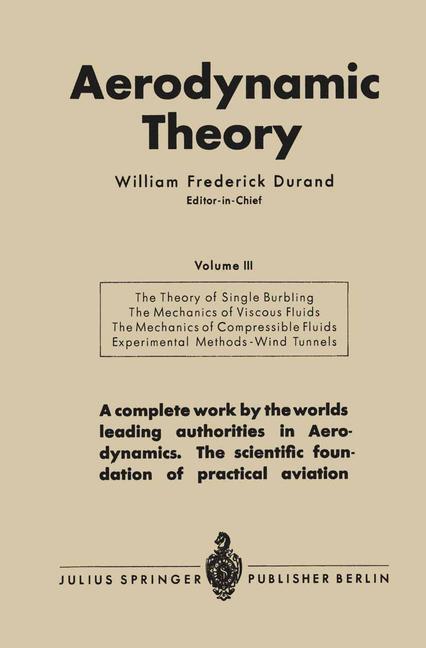 Aerodynamic Theory | Buch | 9783642896293