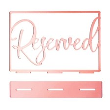 Stylish Acrylic Reserved Table Markers for Weddings and Birthday Parties