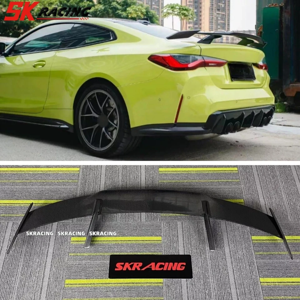 Alerón trasero de fibra de carbono real estilo GT apto para Honda Civic 2016-2021 Foto 2 de 4