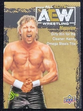 2021 UPPER DECK AEW KENNY OMEGA MAGAZINE GOLD PARALLEL