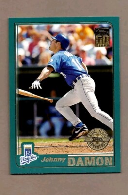 2001 Topps Home Team Advantage Gold Stamp Kansas City Royals #140 - Johnny Damon