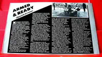 Baron Rojo Vintage ORIGINAL 1982 Kerrang ARTICLE/INTERVIEW Heavy Metal