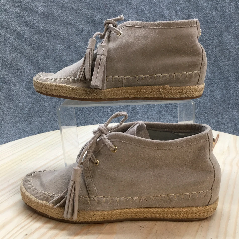 Michael Kors Botas Mujer 6.5 M Alpargata Botines Gris Cuero Puntera Sin usar, en caja Foto 2 de 4