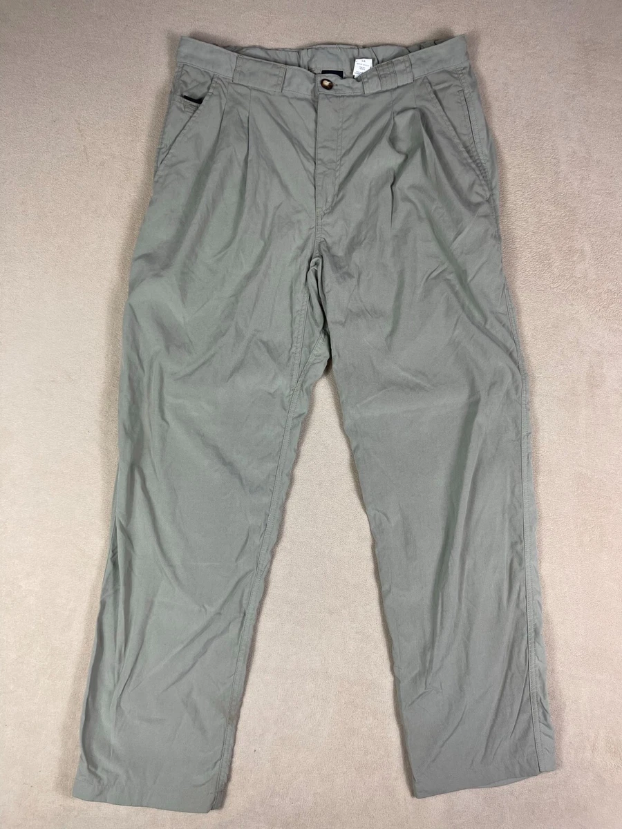 The North Face Mens L Pants Straight Leg Relaxed Fit Light Green