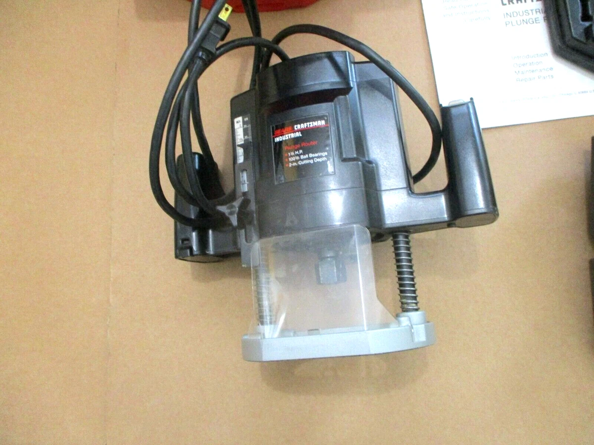 Sears Craftsman Industrial Plunge Router 135.275070 In Case W Bits Manual
