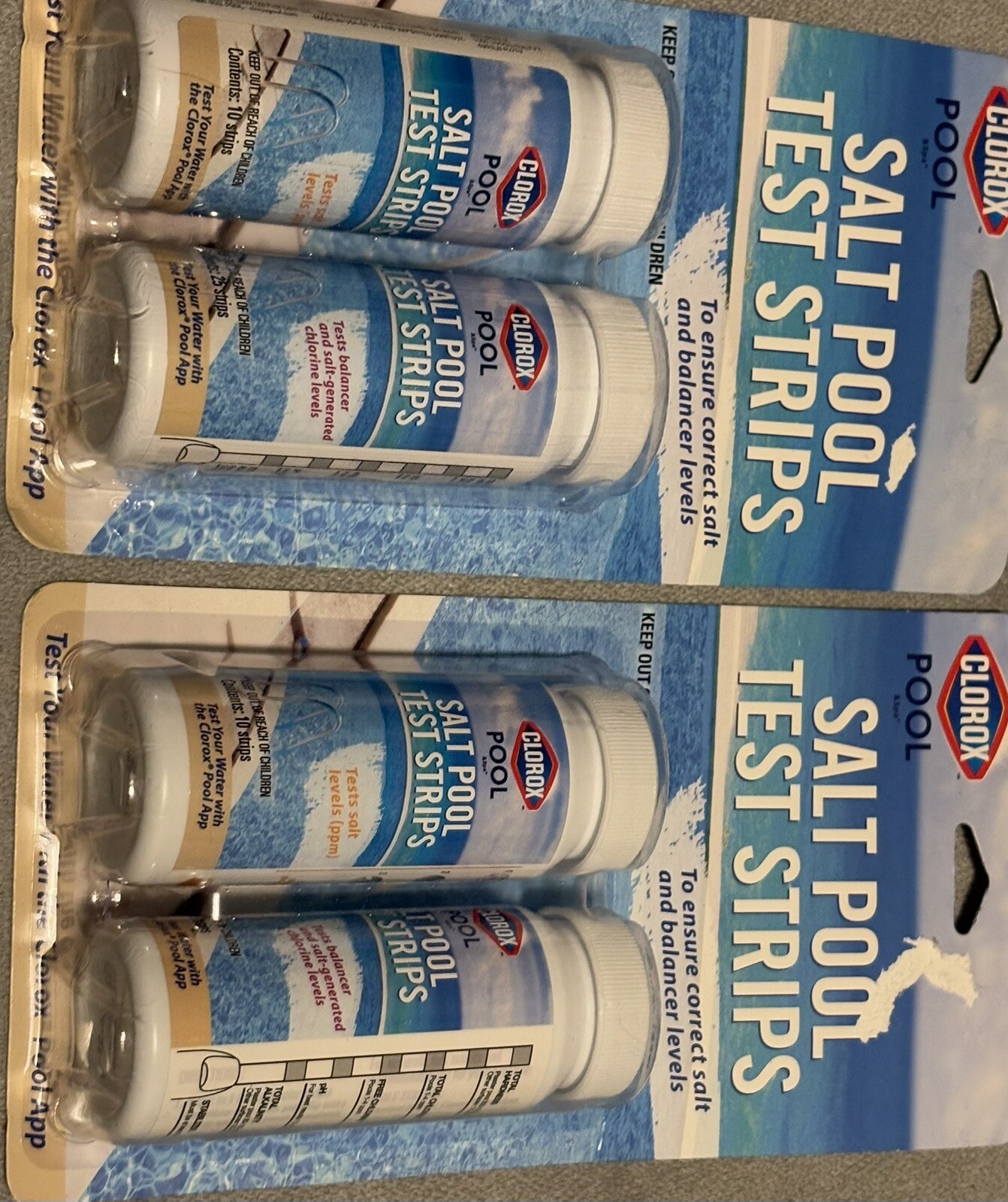 New Clorox Salt Pool Test Strips Kit Strips  Pack Of 2