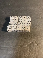 NEW Set of 20 white 12mm Dice Six Sided RPG Game MTG D6