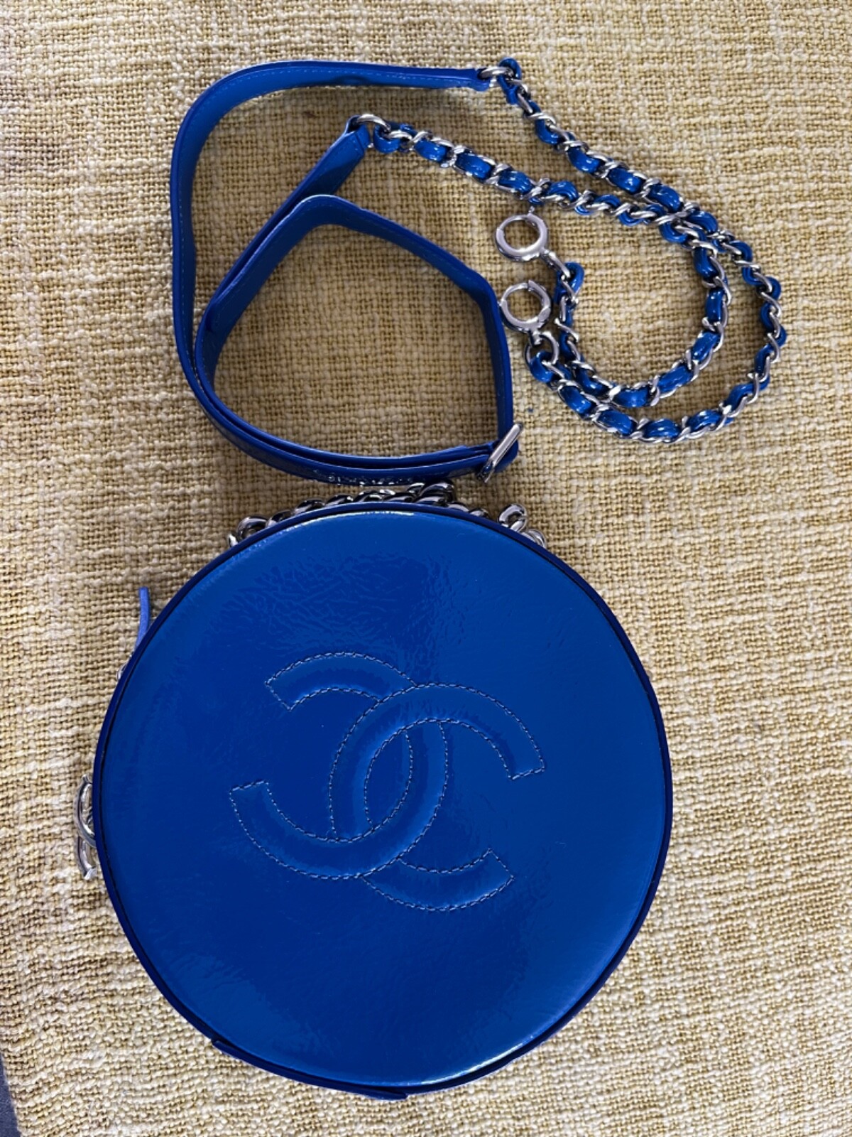 Chanel Round as Earth Crossbody Bag Patent