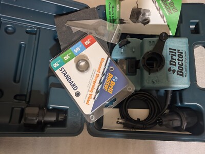 Never Used Drill Doctor 500  Professional Drill Bit Sharpener w/ Case