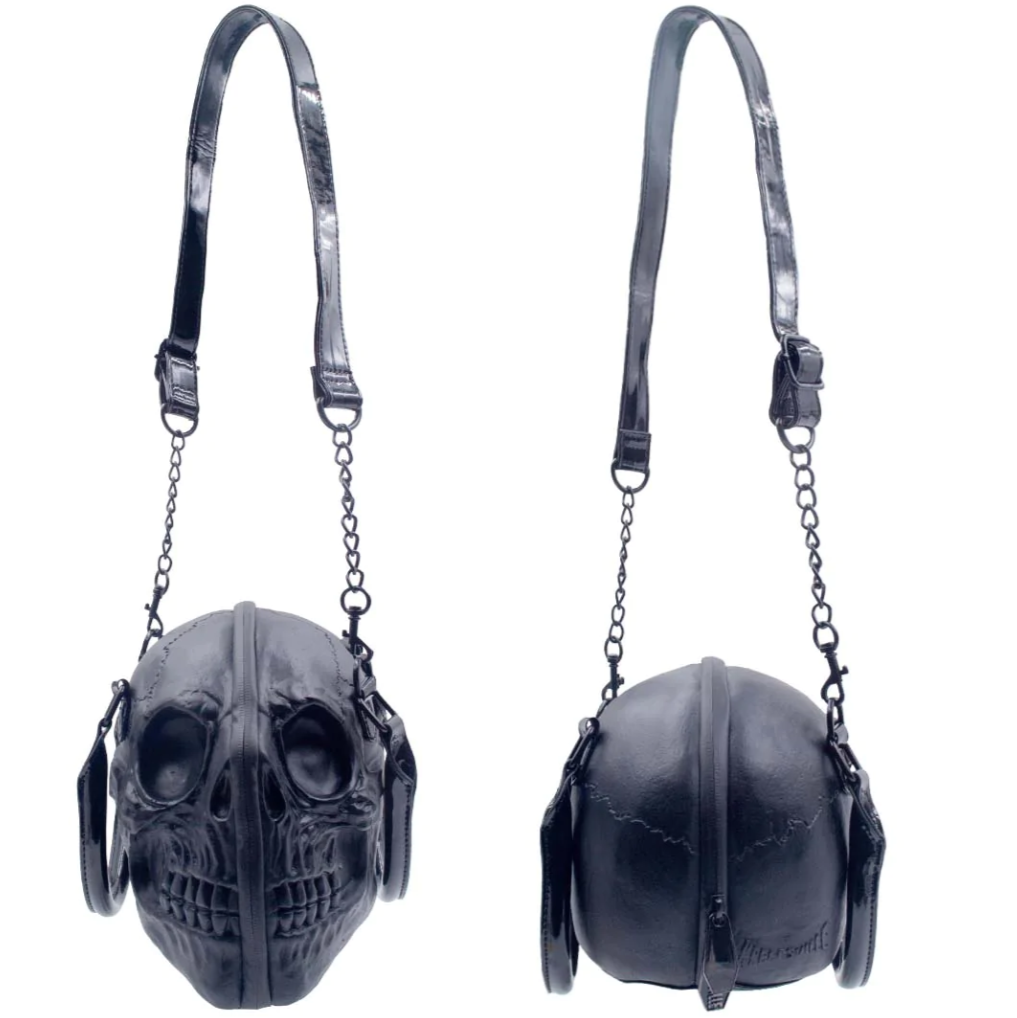 Kreepsville Skull Tasche Kreepsville 666 Black Latex Skull Purse