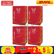 4 Box Itsuki Kenko Red Pepper & Herbal Foot Pads Patch Detoxifying DHL EXPRESS