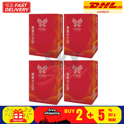 4 Box Itsuki Kenko Red Pepper & Herbal Foot Pads Patch Detoxifying DHL EXPRESS
