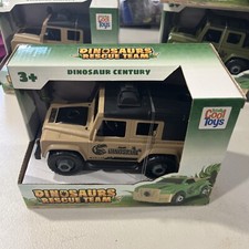 New In Box Dinosaur Rescue Team Jeep Tan Color