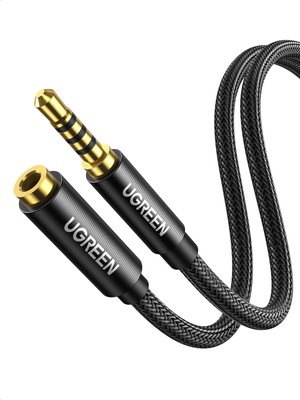 UGREEN earphone extension cord 3.5mm audio cable extension 4 pole/trs high durab