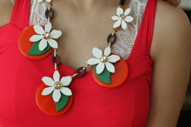 kate spade fruit salad necklace