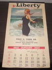 Vintage Calendar Liberty 1927 1977 Fred A. Fogg CO. Enfield, New Hampshire NH — photo 1