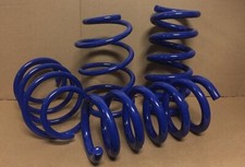 For 15-21 Mustang V6 Ecoboost 1.0 Lowering Suspension Coil Springs 4pc Set Blue