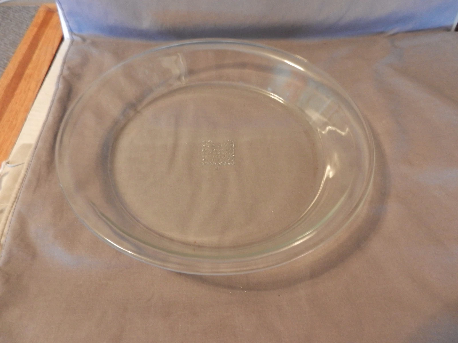 Vintage Pyrex 10" Clear Glass Pie Plate #210