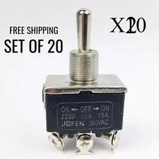 Jofen Industrial Toggle Switch On Off 223F 380VAC SET OF 20