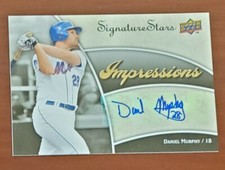 2009 Upper Deck Daniel Murphy Mets 28 Inscr. 2015 NLCS MVP Signed Certified Auto