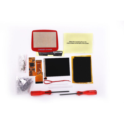 GBA 10 Levels Brightness IPS V2 Backlight LCD w/Red Lens For Game Boy Advance