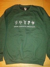 Ladies Grow Positive Thoughts Sweatshirt Size S