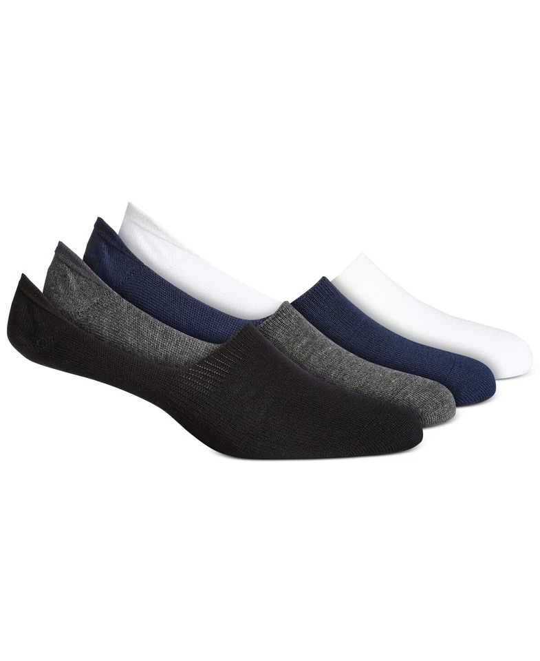 Paquete de 3 calcetines Alfani para hombre blanco/gris/negro 7-12 NUEVO Foto 3 de 3