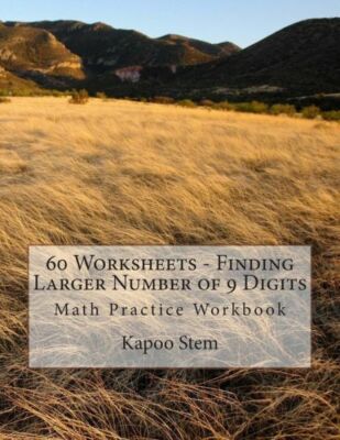 60 Worksheets - Finding Larger Number Of 9 Digits: Math Practice Workbook