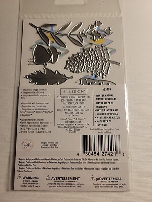 Set Fustelle Sizzix Thinlits Winter Nature Di Olivia Rose - Per Biglietti E Decorazioni Fai Da Te