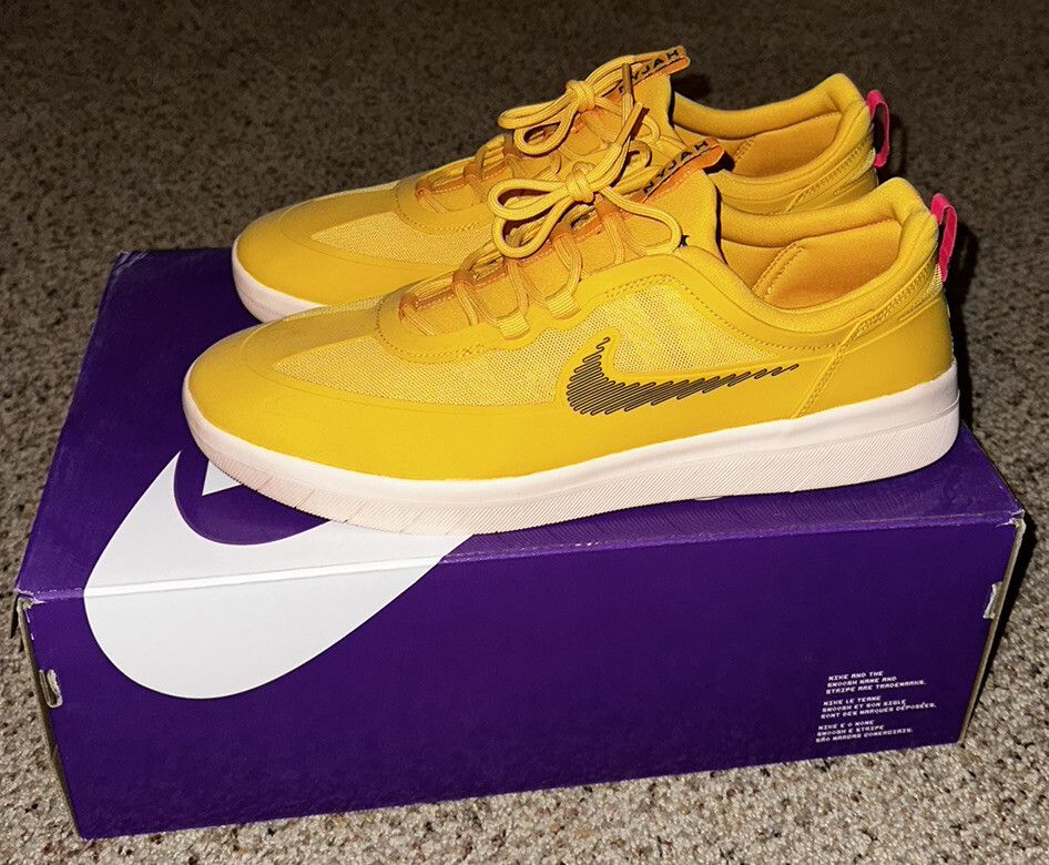 Nike SB Nyjah Free 2 2020 Olympic Pollen Yellow White CU9220 Nike SB Nyjah Free 2 2020 Olympic Pollen Yellow White CU9220