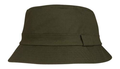 Juniper Unisex Waxed Cotton Canvas Bucket Hat-J9702 - Olive - Small - Picture 1 of 1