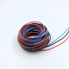 20 AWG 20 Gauge 160ft Soft Flexible Silicone Wire Servo Wire (Black Red Blue)