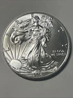 2016 1 Oz Silver American Eagle BU Cameo