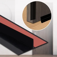 Peel and Stick Shower Door Draft Stopper, T-Shaped Silicone Weather Stripping, D